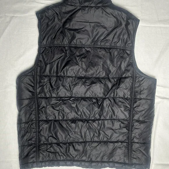 American Rag Vest Size L Sleeveless Puffer Black Full Zip - Picture 3 of 7